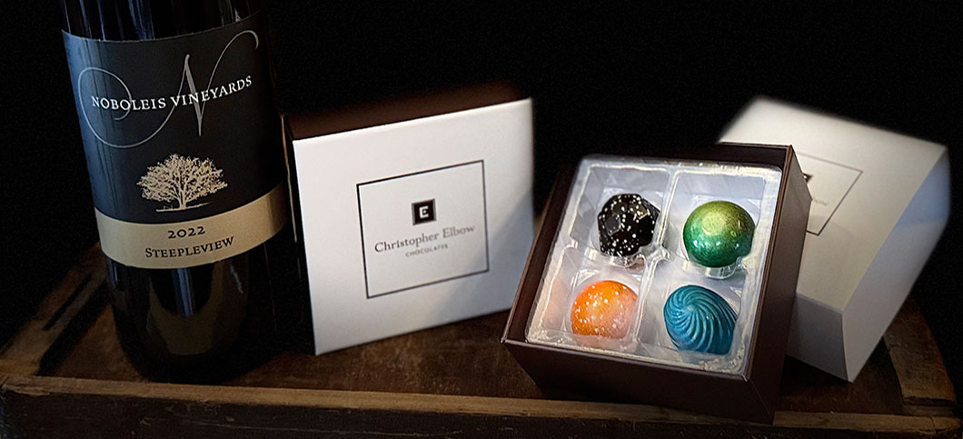 Willow Spring chocolates and wine
