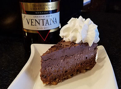 Ventana Chocolate Turtle Cheesecake and Wine

