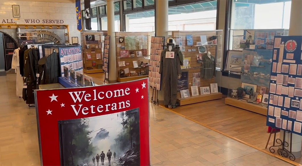 Excelsior Springs Museum & Archives Welcome Veterans display photo
